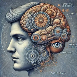 A-detailed-illustration-of-a-human-mind-showing-two-distinct-parts_-the-conscious-and-the-subconscious.-The-subconscious-part-is-much-larger-with-var-300x300 The Power of Your Subconscious Mind
